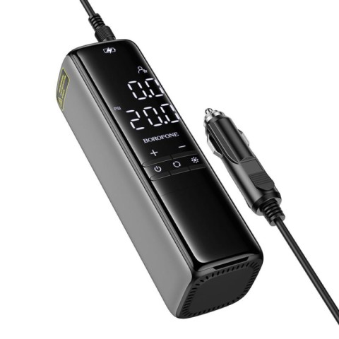 Автомобільний насос Borofone FC1 Air Pump Black Gray