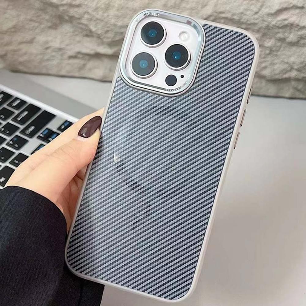 Чохол TPU+PC Carbon Mirage with MagSafe для Apple iPhone 16 Pro (6.3") Grey