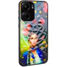 TPU+PC чохол Prisma Ladies для Xiaomi Redmi 13C / Poco C65 Peonies