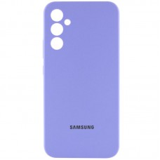 Чохол Silicone Cover Lakshmi Full Camera (AAA) with Logo для Samsung Galaxy S24 FE Бузковий / Dasheen