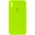 Чохол Silicone Case Square Full Camera Protective (AA) для Apple iPhone XS Max (6.5") Салатовий / Neon green