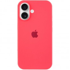 Чохол Silicone Case Full Protective (AA) для Apple iPhone 16 Plus (6.7") Кавуновий / Watermelon red