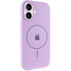 Чохол Silicone Case Full Protective (AA) V2 with MagSafe для Apple iPhone 17 (6.3") Бузковий / Lilac