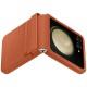 Шкіряний чохол Leather Case (AAA) для Samsung Galaxy Z Flip5 Brown
