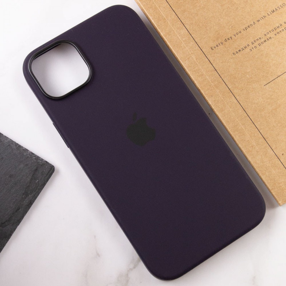 Чохол Silicone case (AAA) with Magsafe для Apple iPhone 14 Pro (6.1") Фіолетовий / Elderberry