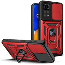 Чохол Ummi Camshield Serge Ring для Xiaomi Redmi Note 11 (Global) / Note 11S Червоний