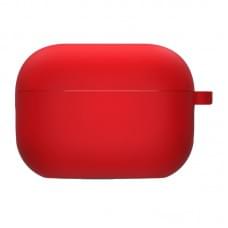 Силіконовий футляр з мікрофіброю для навушників Airpods Pro 2 / Pro Червоний / Red