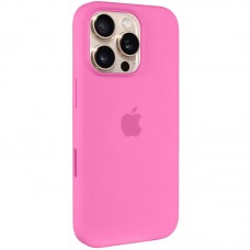 Чохол Silicone case (AAA) with Magsafe and Animation (button) для Apple iPhone 16 Pro (6.3") Peony