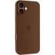 Чохол Silicone Case Full Camera Protective (AA) для Apple iPhone 16 (6.1") Коричневий / Brown