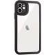 TPU чохол Transparent + Colour 1,5mm для Apple iPhone 12 (6.1") Black
