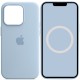Чохол Silicone case (AAA) with Magsafe and Animation для Apple iPhone 14 Pro Max (6.7") Блакитний / Sky
