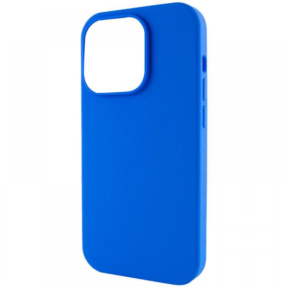 Чохол Silicone Case Full Protective (AA) NO LOGO для Apple iPhone 14 Pro Max (6.7") Синій / Capri Blue
