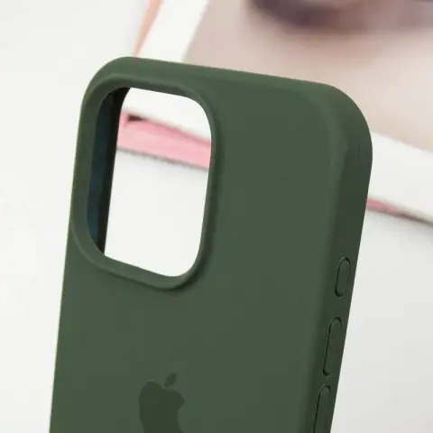 Чохол Silicone Case Full Protective (AA) для Apple iPhone 13 Pro (6.1") Зелений / Cyprus Green