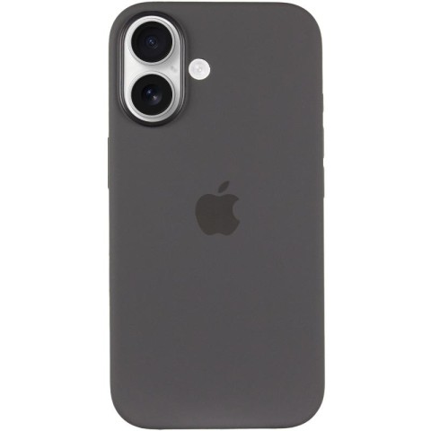 Чохол Silicone case (AAA) with Magsafe and Animation (button) для Apple iPhone 16 (6.1") Stone Grey