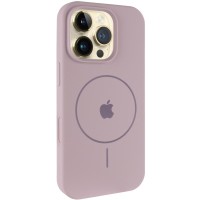 Чохол Silicone Case Full Protective (AA) V2 with MagSafe для Apple iPhone 16 Pro (6.3") Сірий / Lavender