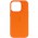 Шкіряний чохол Leather Case (AAA) with MagSafe для Apple iPhone 14 Pro (6.1") Orange