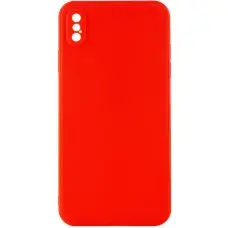 Силіконовий чохол Candy Full Camera для Apple iPhone X / XS (5.8") Червоний / Red