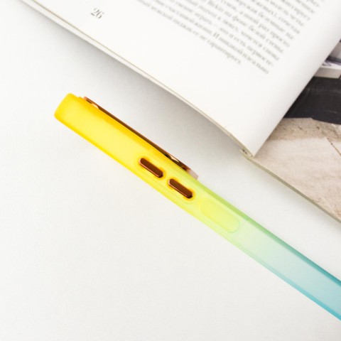 Чохол TPU+PC Fresh sip series для Xiaomi Redmi Note 13 4G Бірюзовий / Помаранчевий