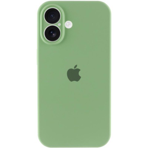 Чохол Silicone Case Full Camera Protective (AA) для Apple iPhone 16 (6.1") М'ятний / Mint