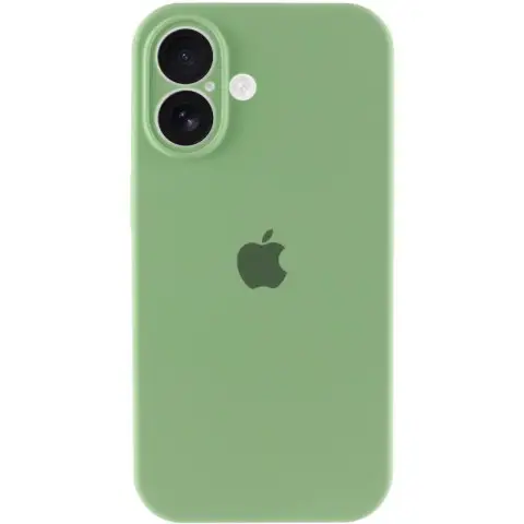 Чохол Silicone Case Full Camera Protective (AA) для Apple iPhone 16 (6.1") М'ятний / Mint