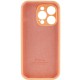 Чохол Silicone Case Full Camera Protective (AA) для Apple iPhone 14 Pro Max (6.7") Помаранчевий / Cantaloupe