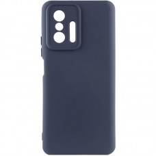 Чохол Silicone Cover Ummi Lakshmi Full Camera (AA) для Xiaomi 11T / 11T Pro Синій / Midnight Blue