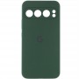 Чохол Silicone Cover Lakshmi Full Camera (AAA) with Logo для Google Pixel 9 Pro Зелений / Cyprus Green