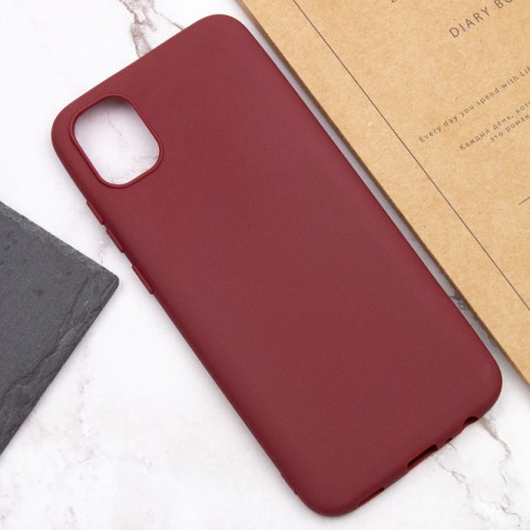 Силіконовий чохол Candy для Samsung Galaxy A04 Бордовий