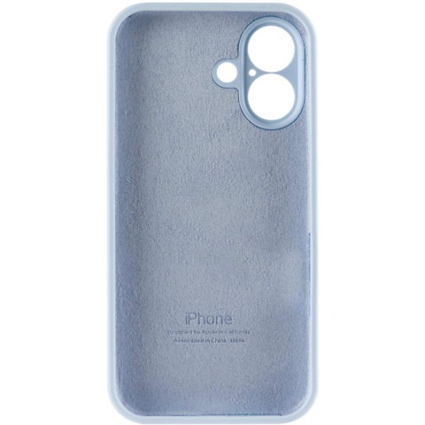 Чохол Silicone Case Full Camera Protective (AA) для Apple iPhone 16 Plus (6.7") Блакитний / Sweet Blue