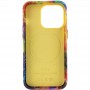 Шкіряний чохол Colour Splash with MagSafe для Apple iPhone 14 Pro Max (6.7") Orange / Red