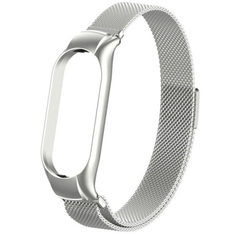 Ремінець Milanese Loop Design для Xiaomi Mi Band 9 (Global) Silver