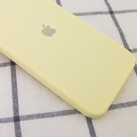 Чохол Silicone Case Square Full Camera Protective (AA) для Apple iPhone 11 Pro (5.8") Жовтий / Mellow Yellow
