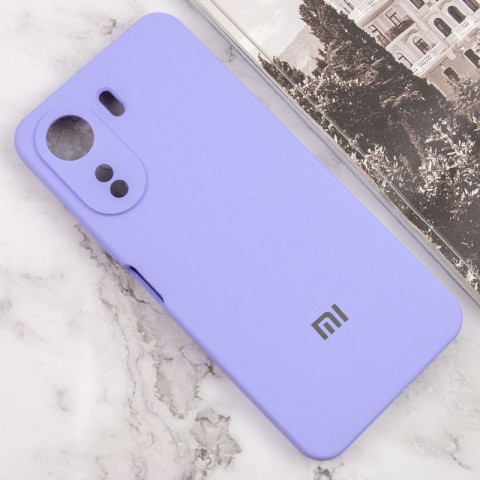 Чохол Silicone Cover Lakshmi Full Camera (AAA) with Logo для Xiaomi Redmi 13C / Poco C65 Бузковий / Dasheen