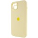 Чохол Silicone Case Full Camera Protective (AA) для Apple iPhone 14 (6.1") Жовтий / Mellow Yellow