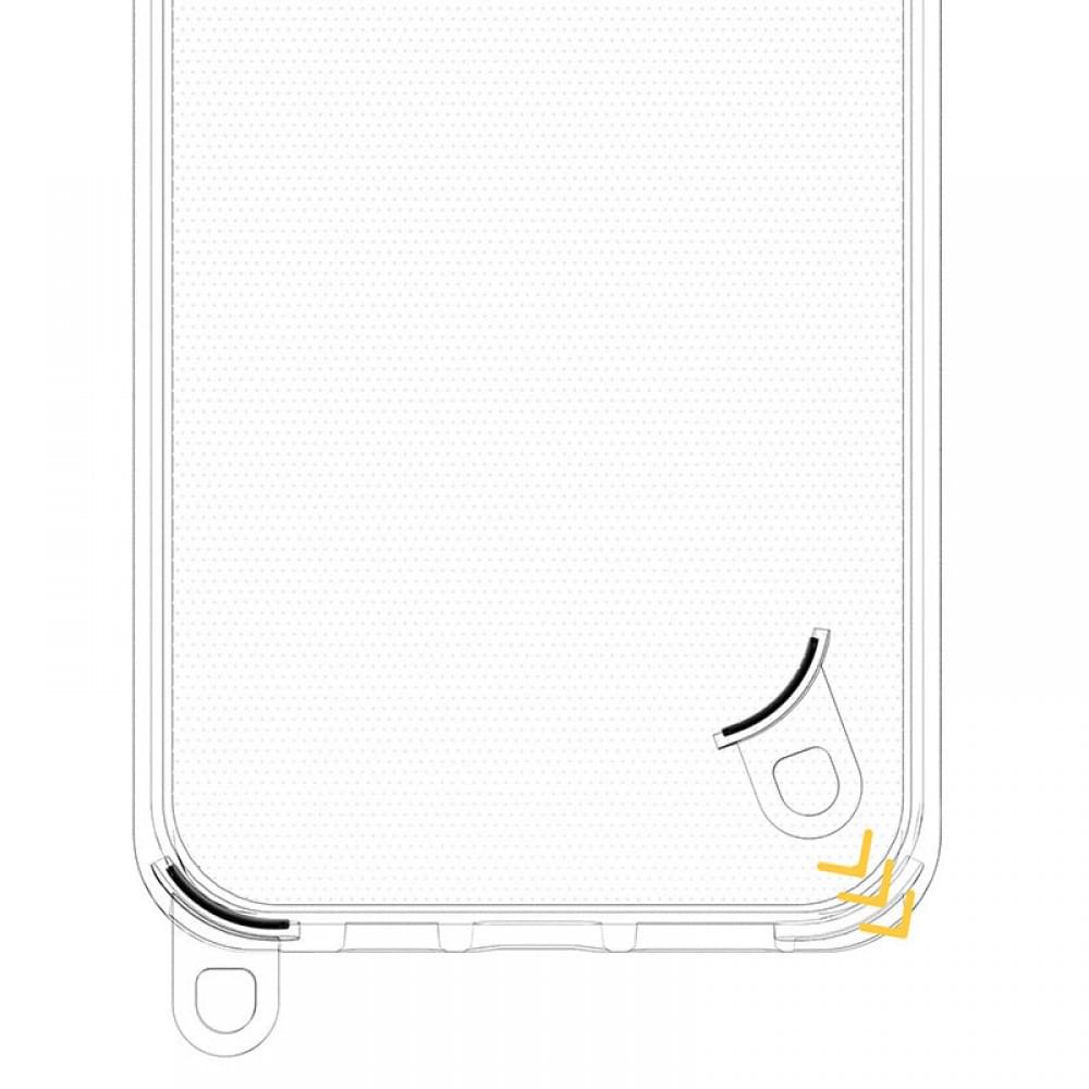 Чехол TPU Transparent with Straps для Apple iPhone 13 Pro (6.1")