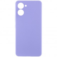 Чохол Silicone Cover Lakshmi Full Camera (AAA) для Realme C33 Бузковий / Dasheen