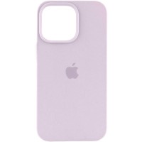 Чохол Silicone Case (AA) Logo with MagSafe для Apple iPhone 13 (6.1") Бузковий / Lilac