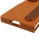 Шкіряний чохол Leather Case (AAA) with stand для Samsung Galaxy Z Fold7 Tan