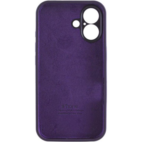 Чохол Silicone Case Full Camera Protective (AA) для Apple iPhone 16 (6.1") Фіолетовий / Elderberry