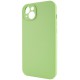 Чохол Silicone Case Full Camera Protective (AA) NO LOGO для Apple iPhone 13 (6.1") М'ятний / Mint
