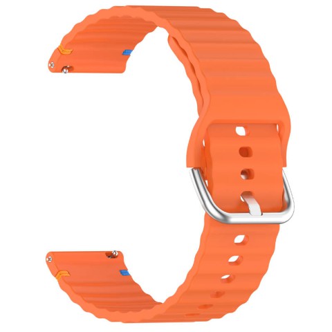 Силіконовий ремінець Wavy для Smart Watch 20mm Orange