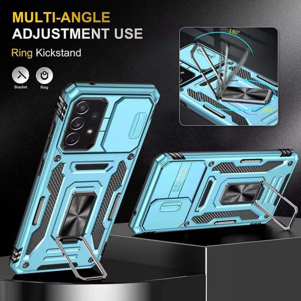 Ударостійкий чохол Camshield Army Ring для Samsung Galaxy A53 5G Блакитний / Light Blue