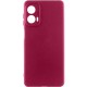 Чохол Silicone Cover Ummi Lakshmi Full Camera (AA) для Motorola Moto G85 Бордовий / Marsala