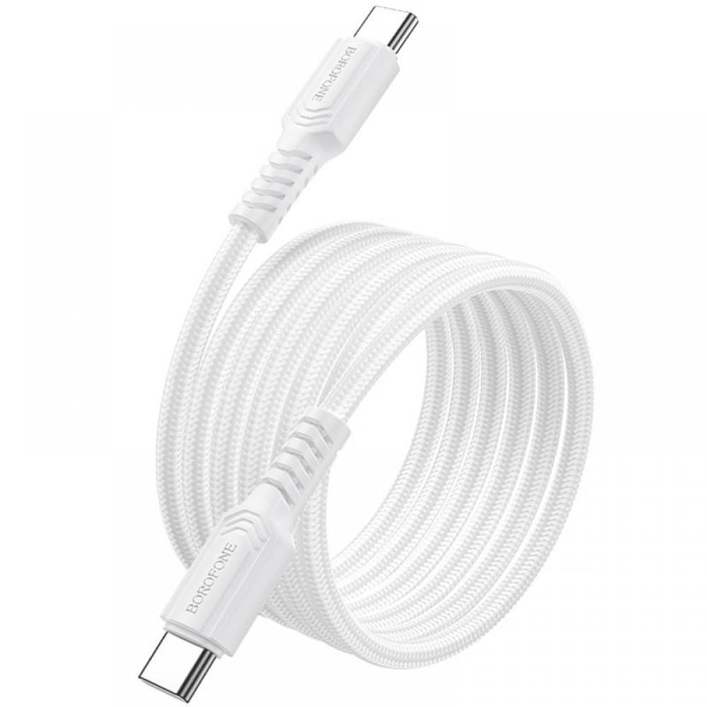 Дата кабель Borofone BX116 Certain Type-C to Type-C 60W (1m) White
