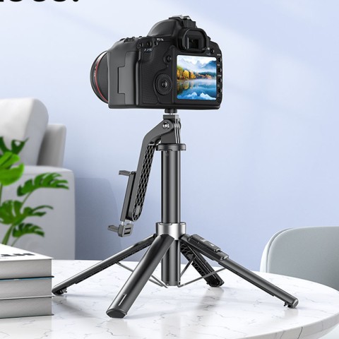 Монопод для селфі Hoco K21 трипод + знімний BT пульт Black