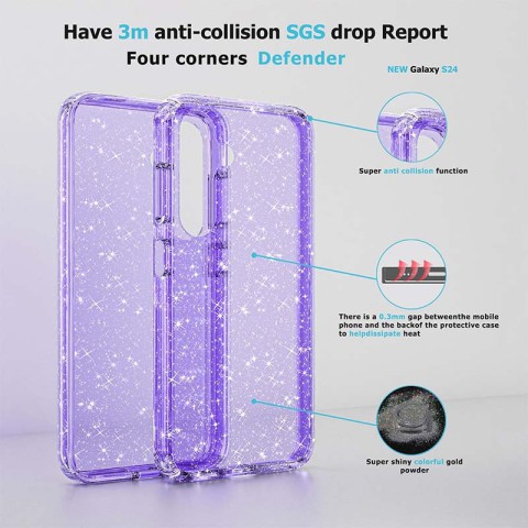 TPU чохол Nova для Samsung Galaxy A14 4G/5G Purple