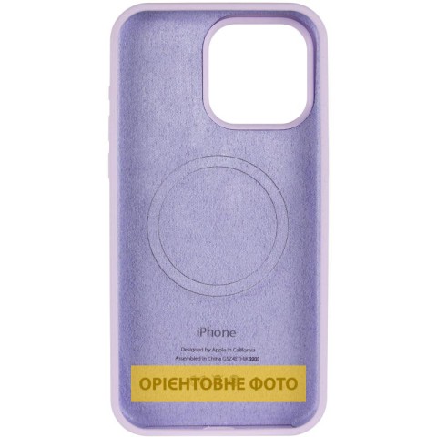 Чохол Silicone Case Full Protective (AA) V2 with MagSafe для Apple iPhone 16e (6.1") Бузковий / Lilac