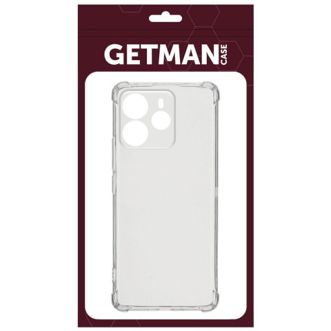 TPU чохол GETMAN Ease logo посилені кути Full Camera для Xiaomi Redmi Note 14 4G (Int. version) Безбарвний (прозорий)