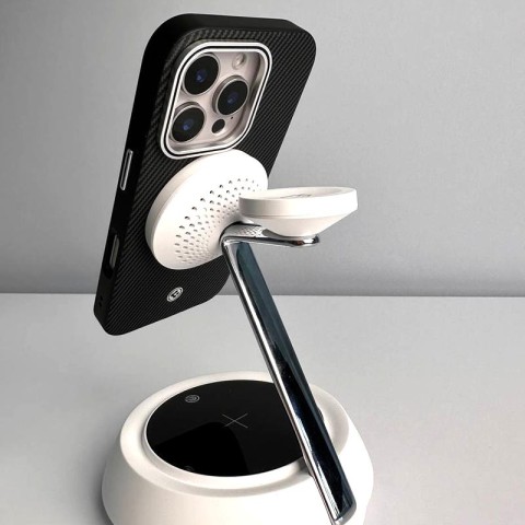 Чохол SGP PC+Leather with MagSafe для Apple iPhone 16 Plus (6.7") Carbon