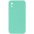 Silicone Case Square Full Camera Protective (AA) NOLOGO для Apple iPhone XR (6.1") Бірюзовий / Turquoise